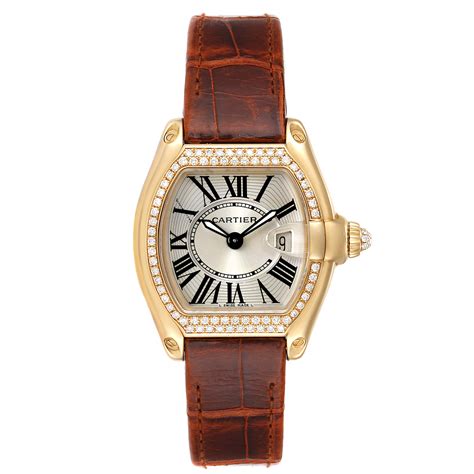 cartier ladies watch with diamonds.